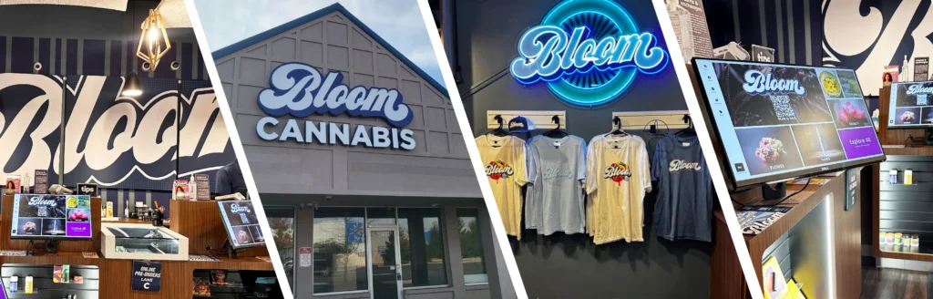 Bloom Cannabis West Columbus Dispensary images of exterior and interior