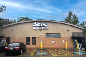Bloom Cannabis Akron Dispensary exterior, serving medical and recreational cannabis